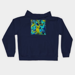 Abstraction azul 3 Kids Hoodie